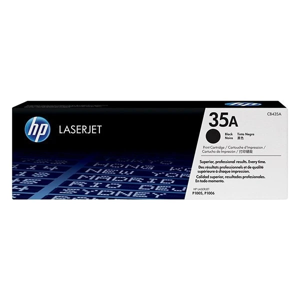 تصویر کارتریج لیزری اچ پی 35A مشکی  CB435A