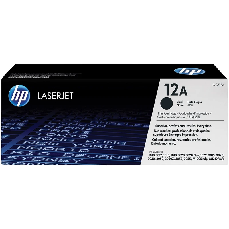تصویر کارتریج لیزری تونر مشکی اچ پی مدل 12A (Q2612A)