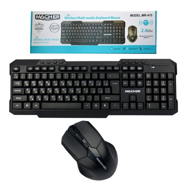 کیبورد و موس بی سیم مچر MR-415