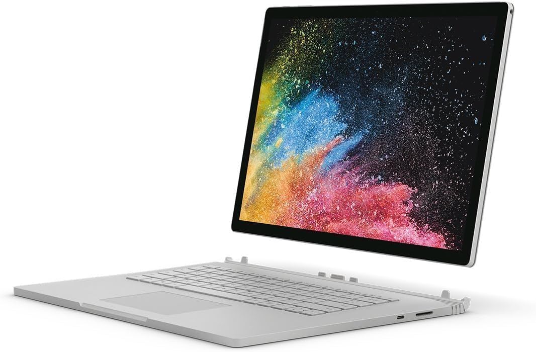 تصویر لپ تاپ سرفیس بوک 1 استوک surface book1 i7-6600u ram 8 256 ssd 1GB Geforce 14.4″inch 4k Touch