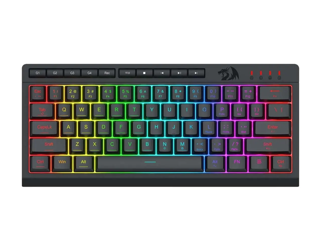 تصویر کیبورد گیمینگ ردراگون مدل SHIVA K522 RGB