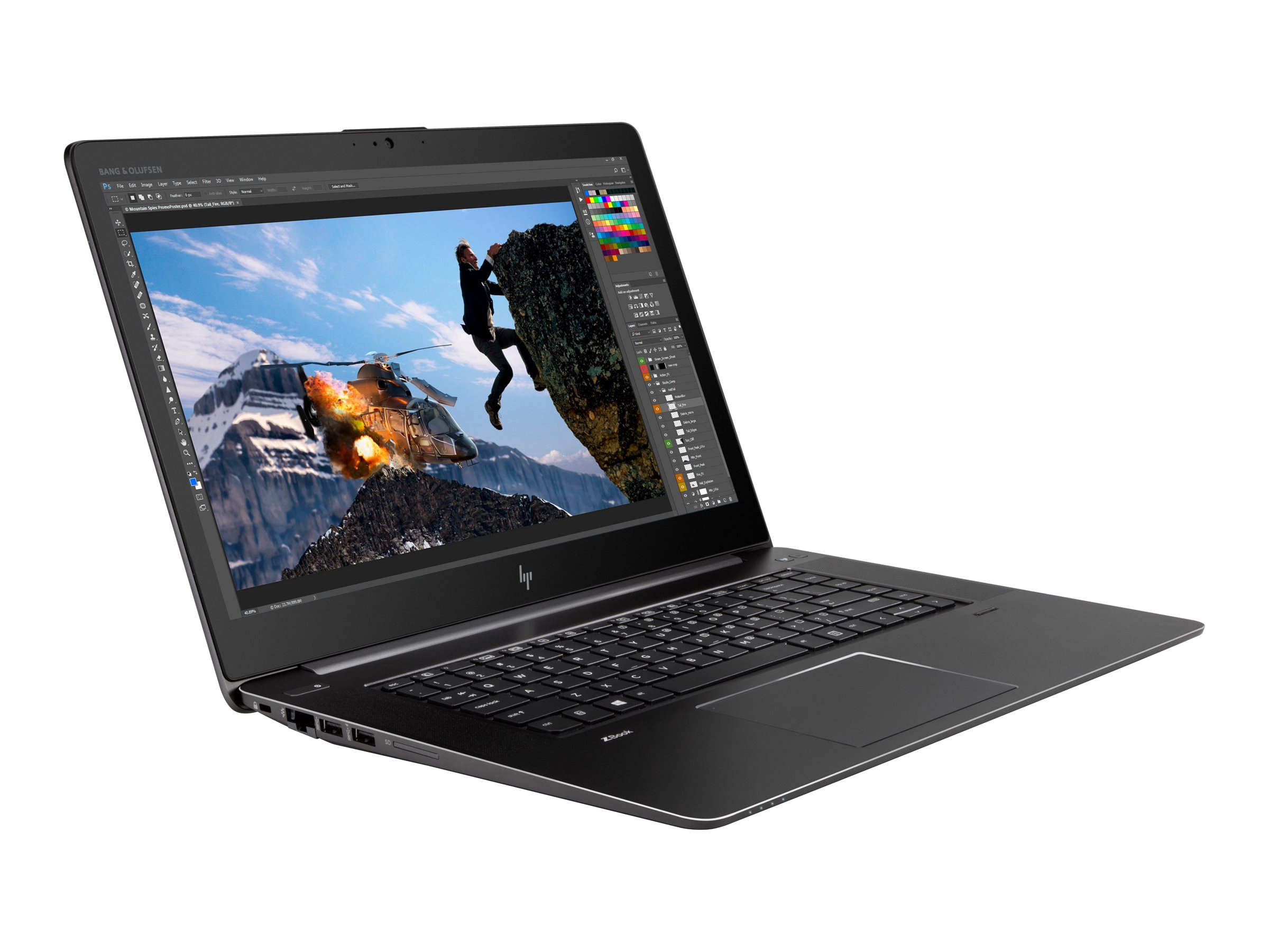 تصویر لپ‌تاپ استوک HP ZBook Studio G4 | Core i7-7820HQ، رم ۱۶ گیگ، حافظه ۵۱۲ SSD – مناسب کارهای گرافیکی 