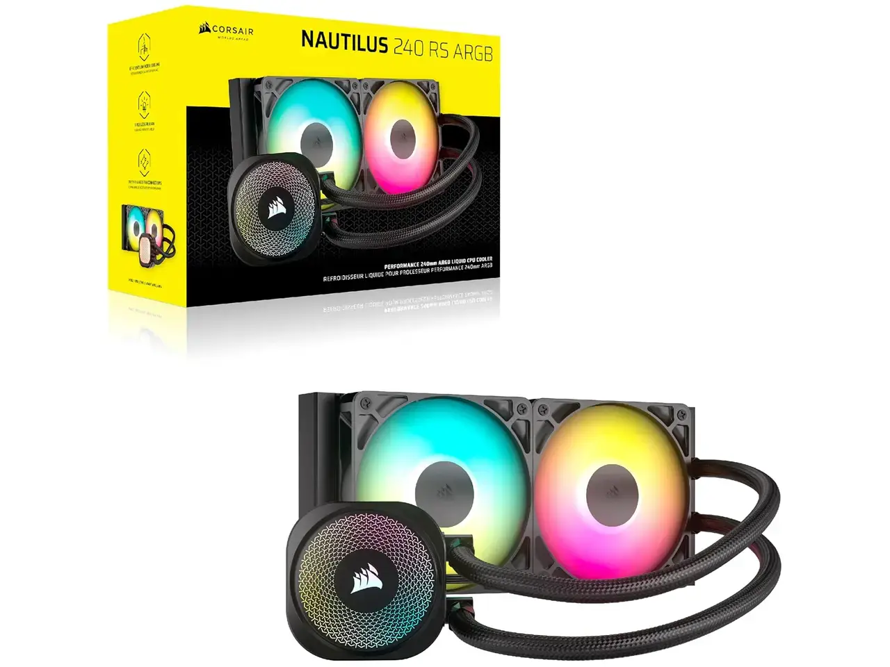 تصویر اصلی خنک کننده مایع پردازنده کورسیر مدل NAUTILUS 240 RS ARGB