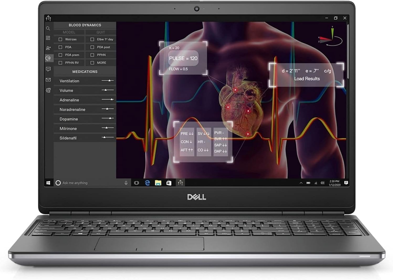تصویر لپ تاپ استوک Dell مدل Precision 7550