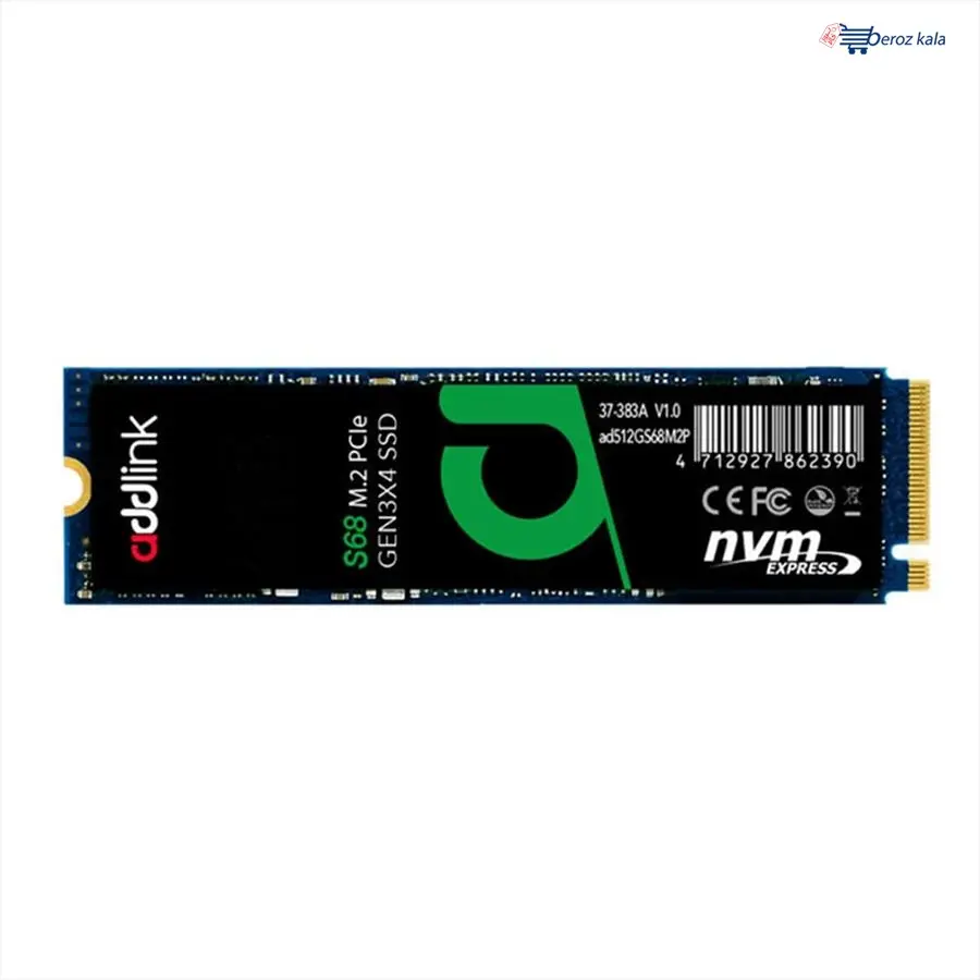 تصویر حافظه SSD ادلینگ مدل Addlink S68 GEN3X4 NVMe 512GB